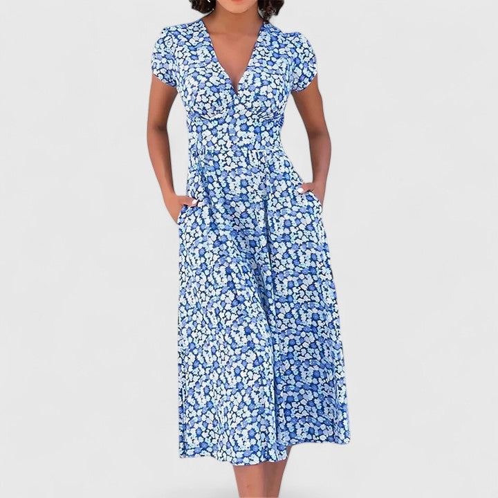 Style200™ | Roseanna Midi Dress in Soft Fabric for Any Occasion