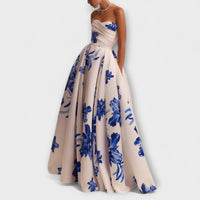Olympe™ | Rosalie - Floral Off-Shoulder Prom Dress