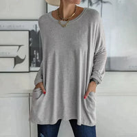 Ruby™ | Women's Oversized Long Sleeve Tunic Top with Pockets