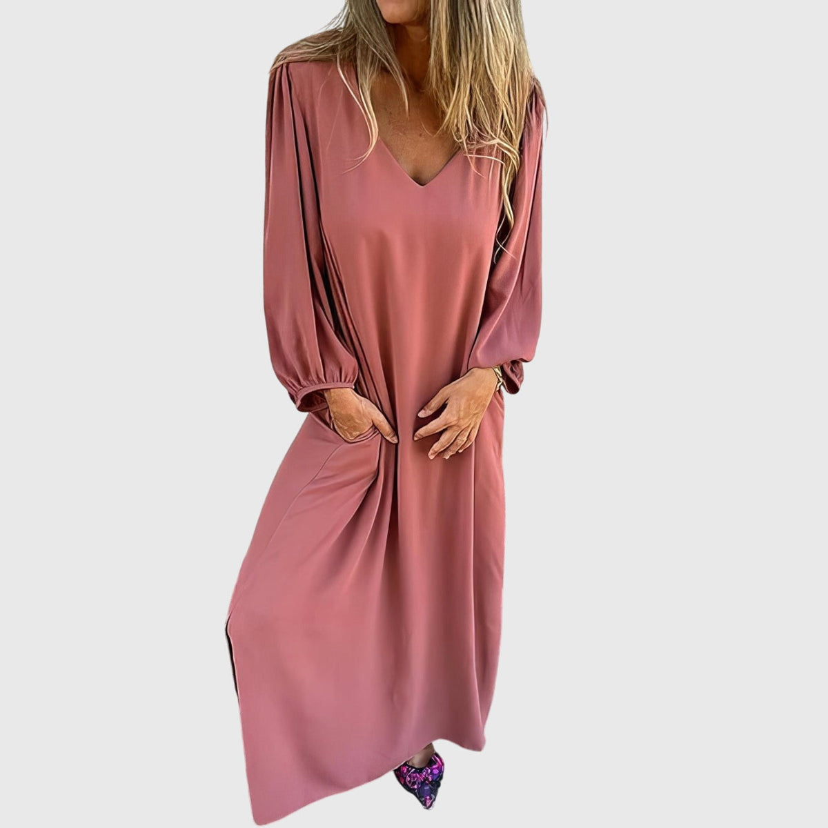 Carol™ | Carol™ - Bohemian Maxi Dress with Pockets for Every Occasion