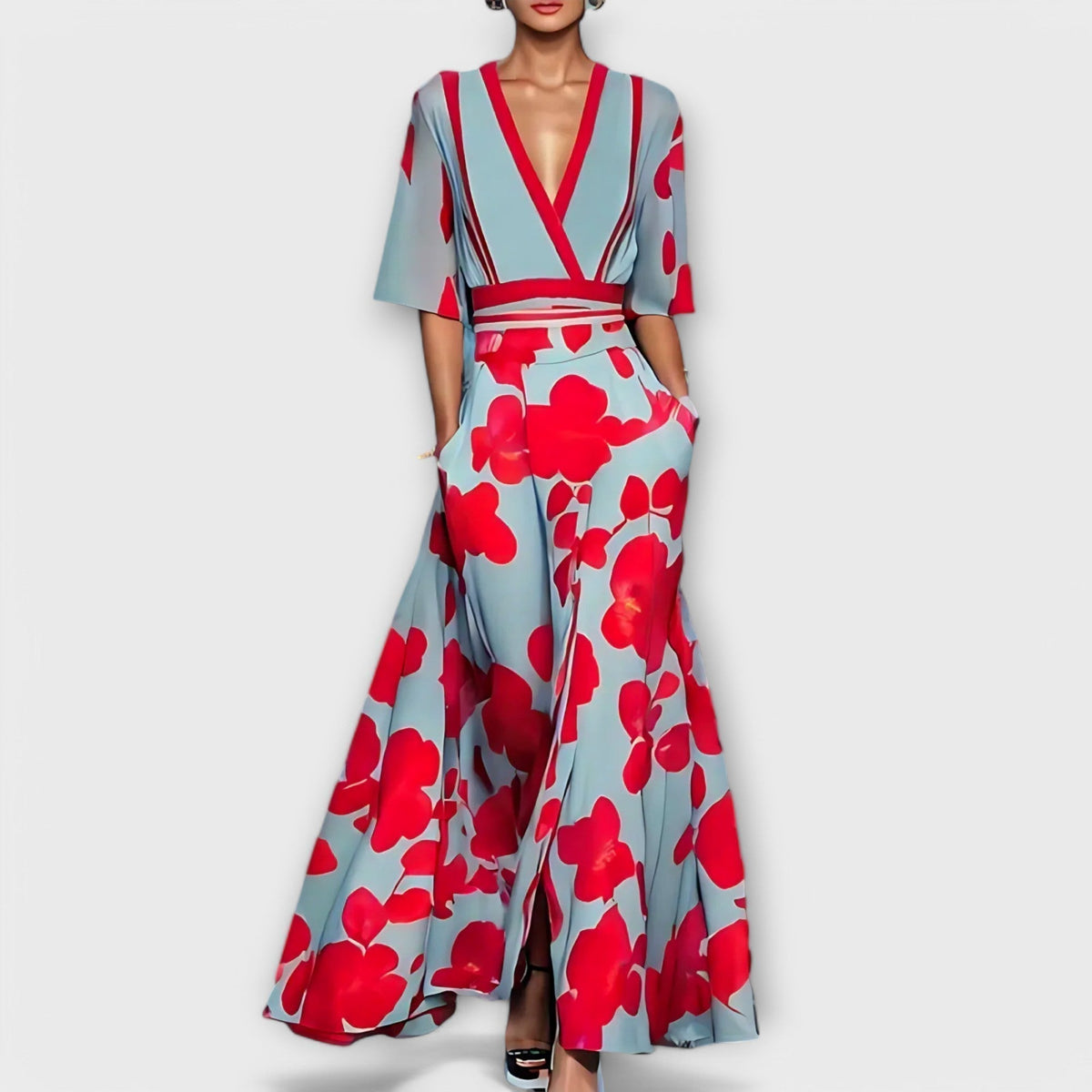 Style200™ | Chic Floral Sheath Dress for Any Occasion