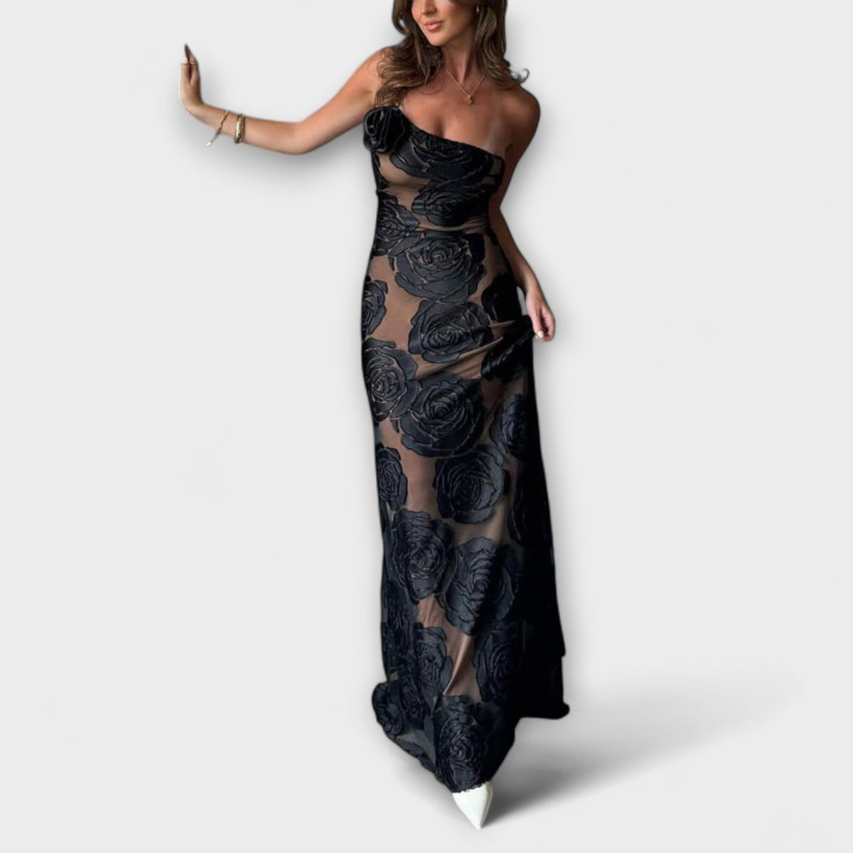 Style200™ | Chic Floral Maxi Dress for Spring Events