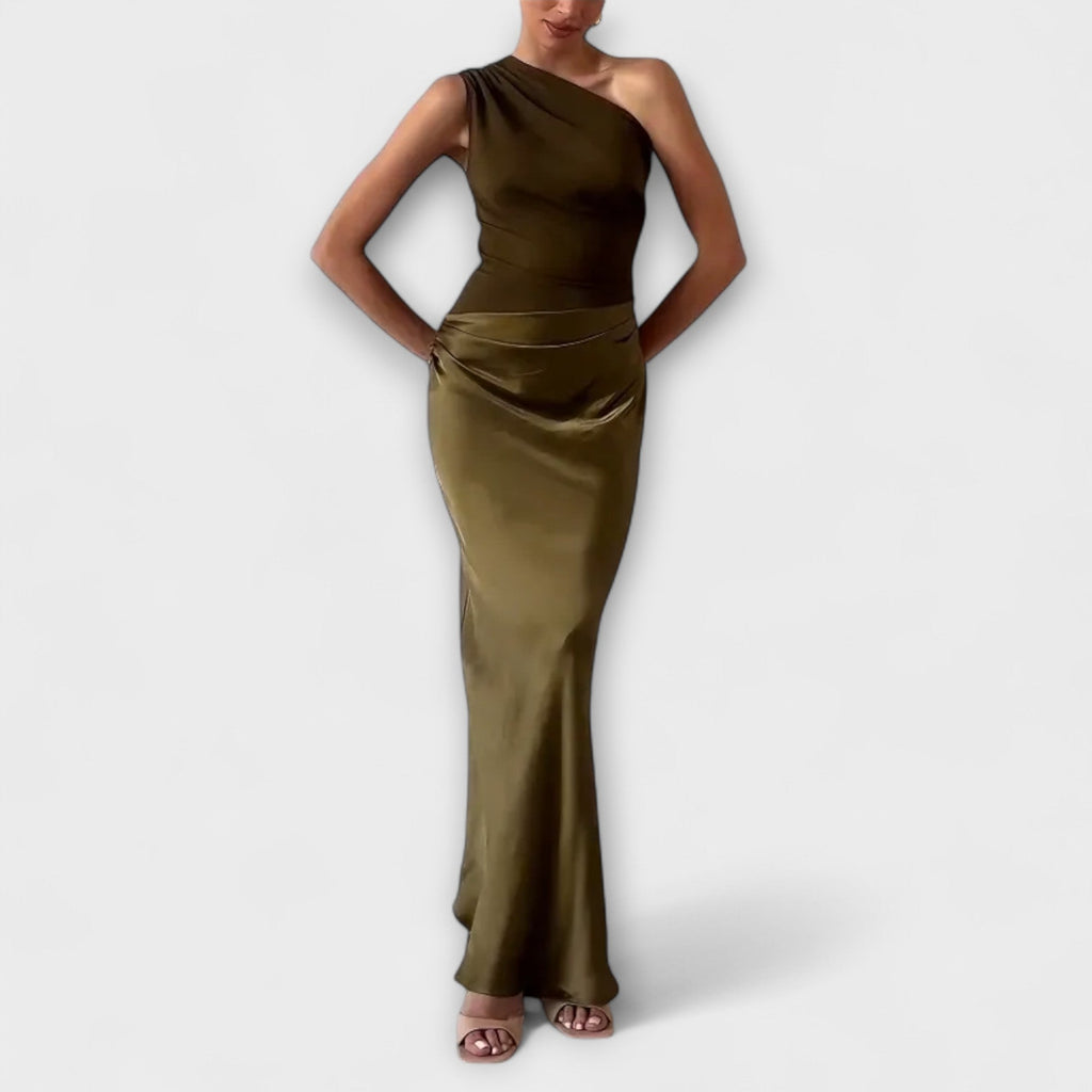 Yolanda™ | Chic One-Shoulder Pleated Prom Dress for Special Occasions