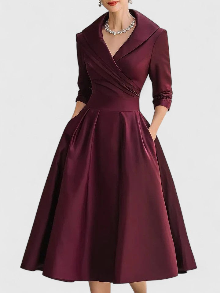 Yan™ | Chic Midi Dress for Any Occasion