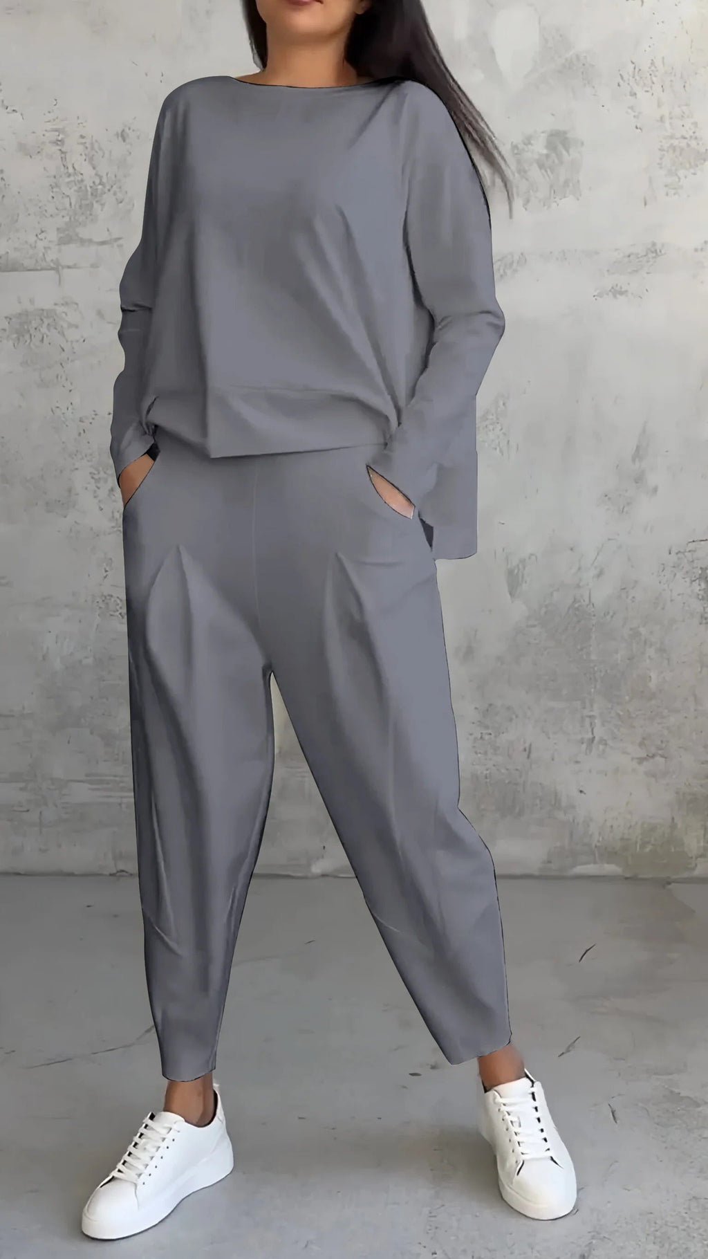 Nora™ | Women's 2 Piece Lounge Set Long Sleeve Top and Pants