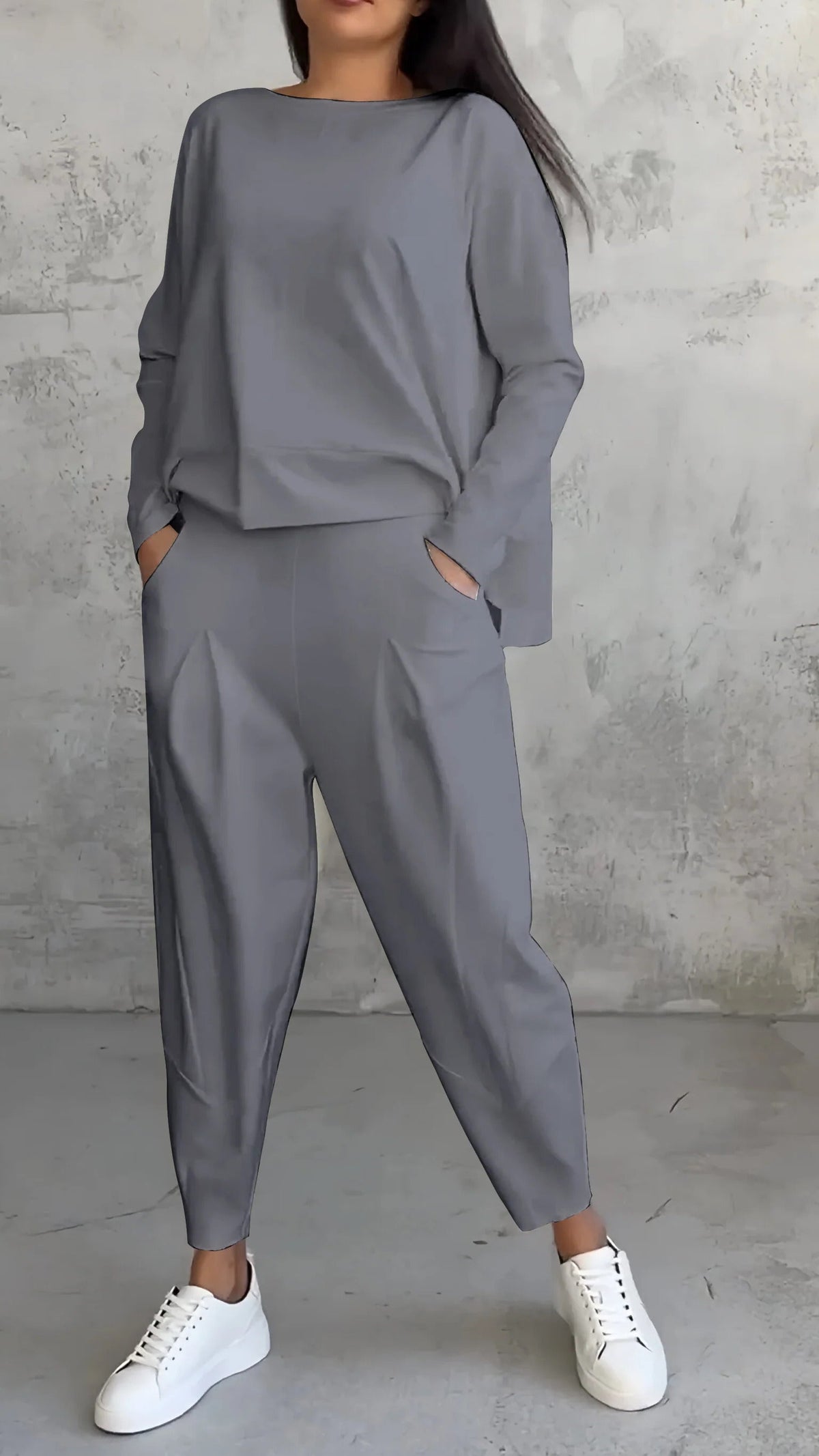 Nora™ | Women's 2 Piece Lounge Set Long Sleeve Top and Pants