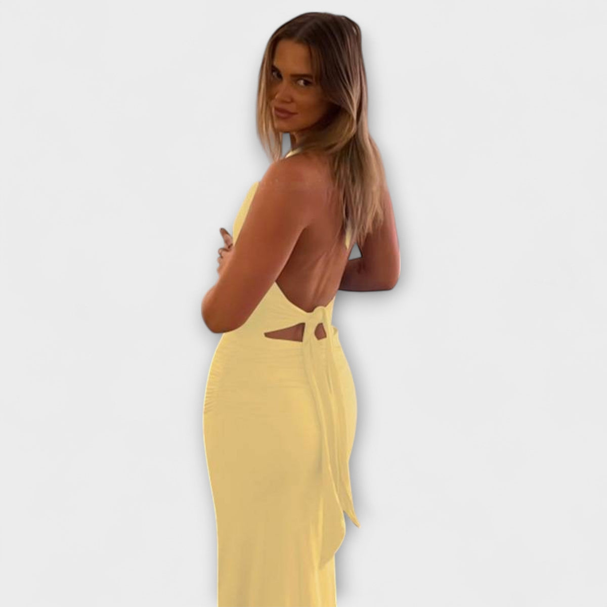 Style200™ | Chic Backless Halter Neck Evening Gown