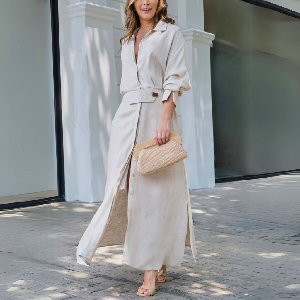 Amara™ | Elegant Maxi Dress with V-Neck