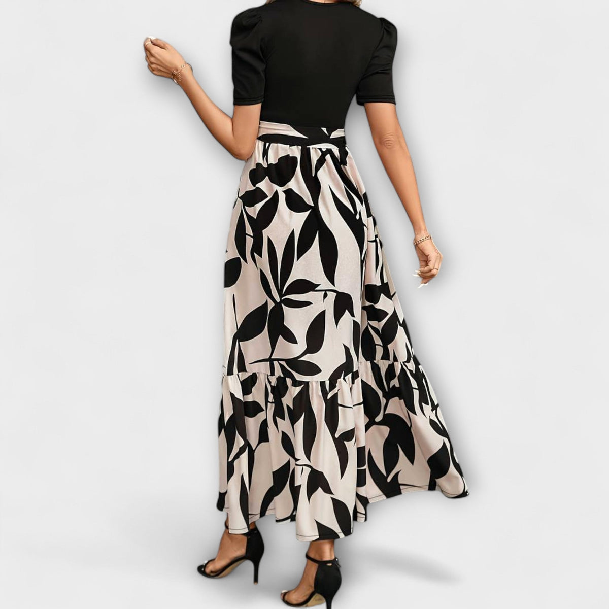 Style200™ | Floral Pattern Summer Dress for Outdoor Gatherings