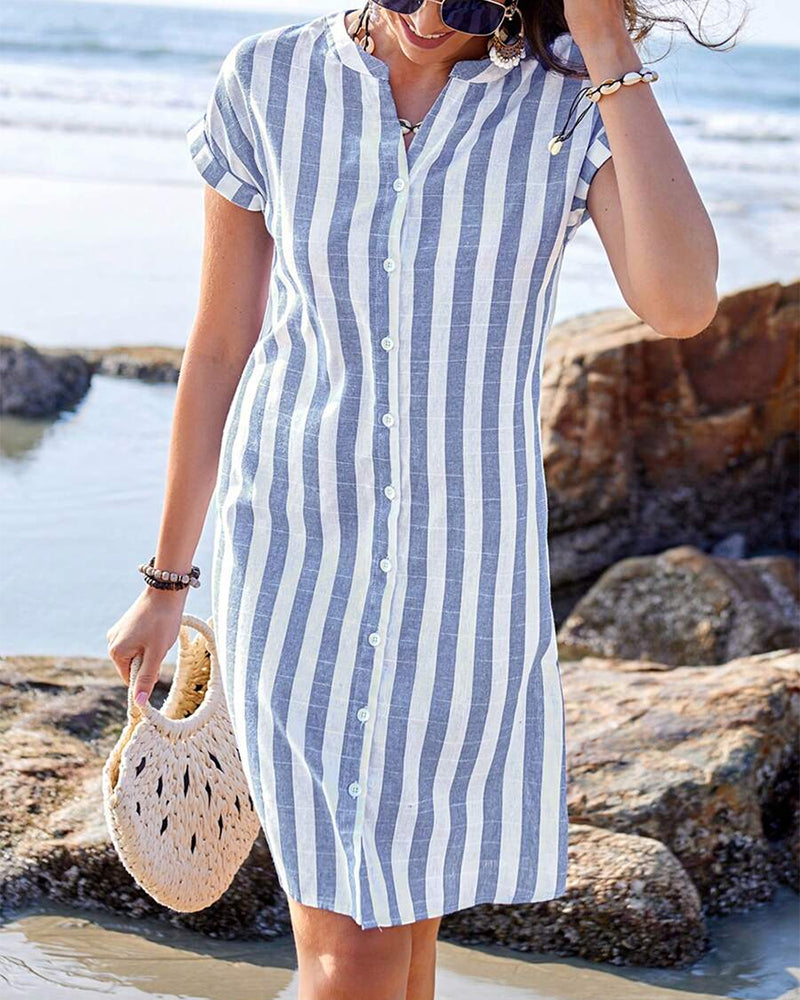 Sienna | Short Sleeve Shirt Dress