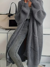 Blake | Long Cardigan with Chunky Ribbed Knit