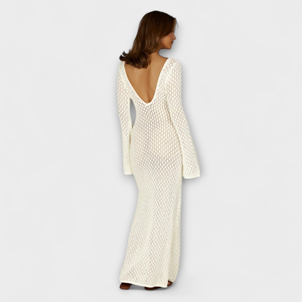 Style200™ | Anne - White Luna Beach Dress for Summer Getaways