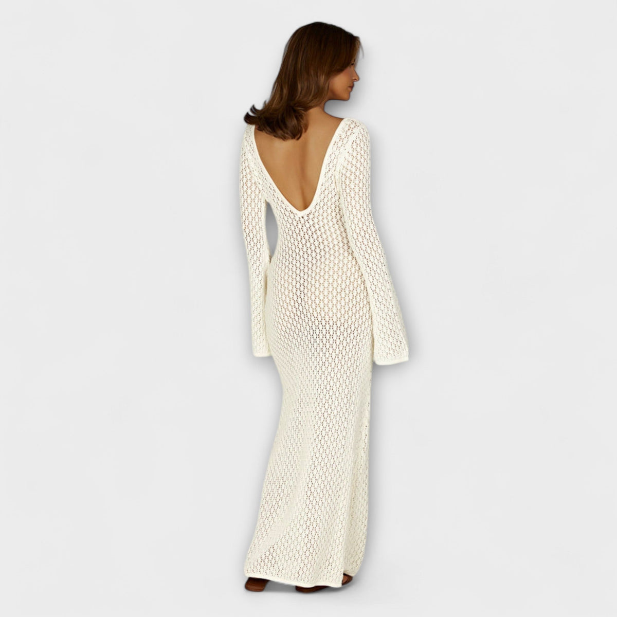 Style200™ | Anne - White Luna Beach Dress for Summer Getaways