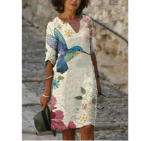 Isabella™ | Women’s Floral V-Neck Midi Dress