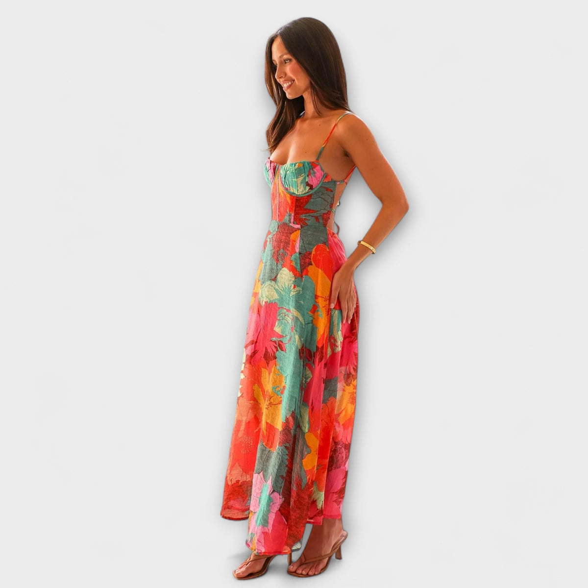 Style200™ | Audrey Floral Print Dress for Women - Ideal for Events and Gatherings