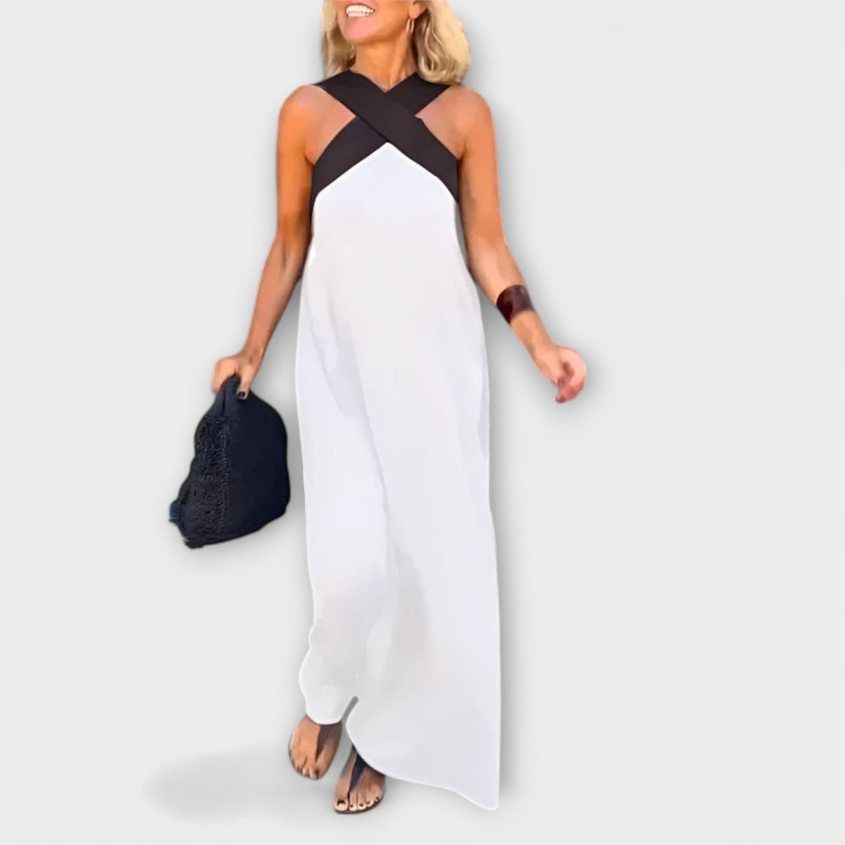 Style200™ | Delphine - Chic Crossover Dress for Any Occasion