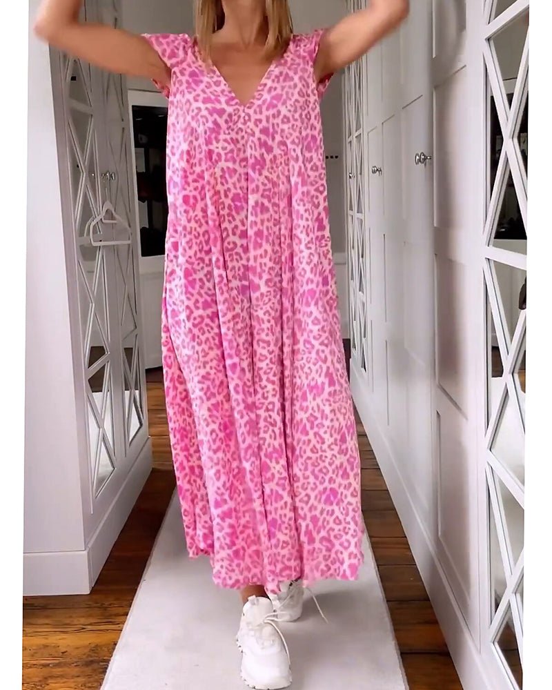 Zara™ | Chic V-Neck Maxi Dress for Every Occasion