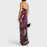 Style200™ | Marble Print Maxi Dress for Stylish Events
