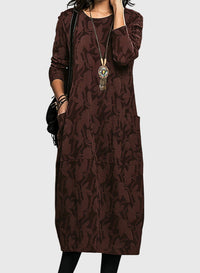 Victoria™ | Chic Round-Neck Dress for Any Occasion
