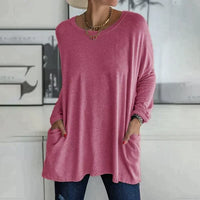 Ruby™ | Women's Oversized Long Sleeve Tunic Top with Pockets