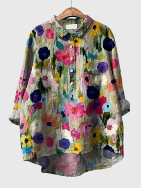 Valeria™ | Valeria™ - Floral Print Chiffon Blouse for Everyday Wear