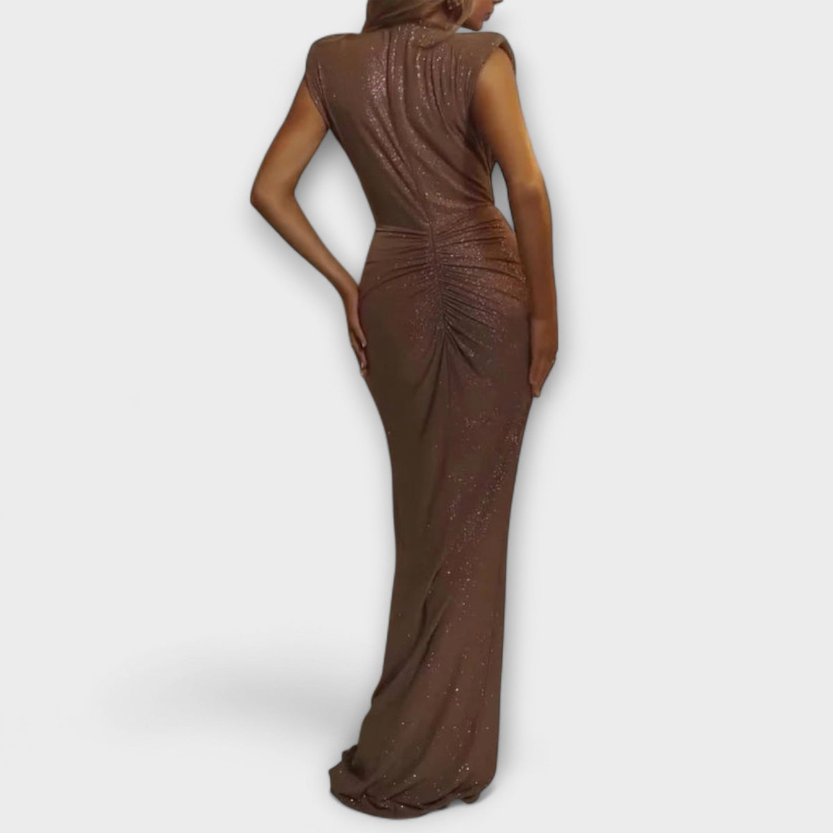 Style200™ | Thea - Maxi Dress with V-Neck for Chic Occasions