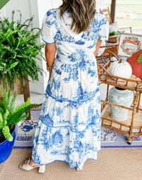 Eliza™ | Classic Toile Maxi Dress for Any Occasion