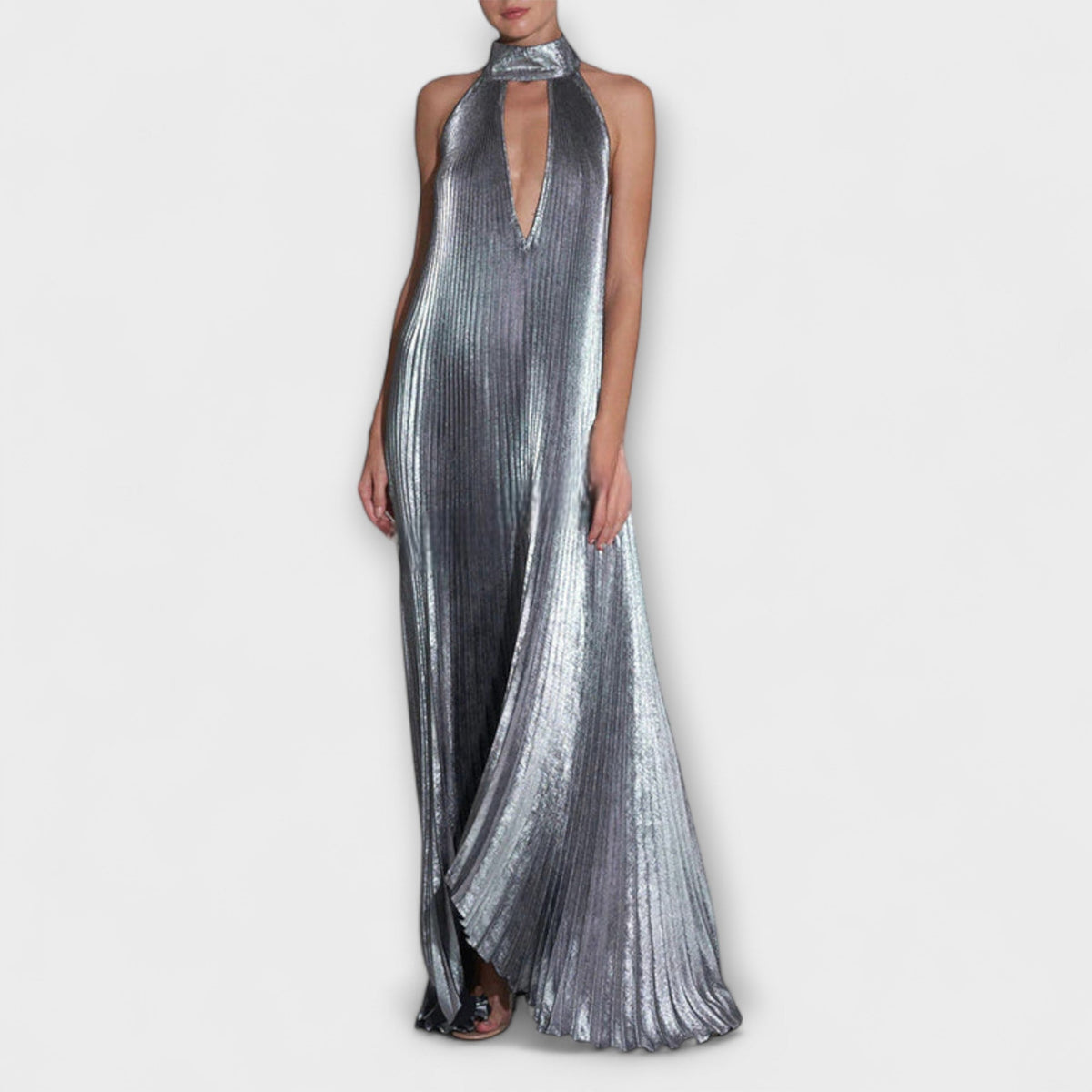 Michèle™ | Calliope - Shimmering Pleated A-Line Prom Dress for Special Occasions