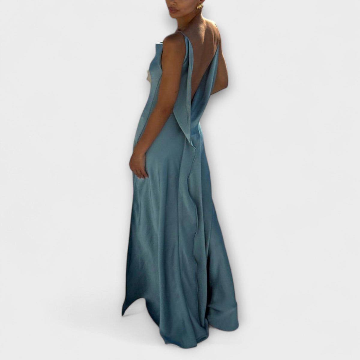 Style200™ | Hallie - Satin Maxi Dress for Stylish Evenings