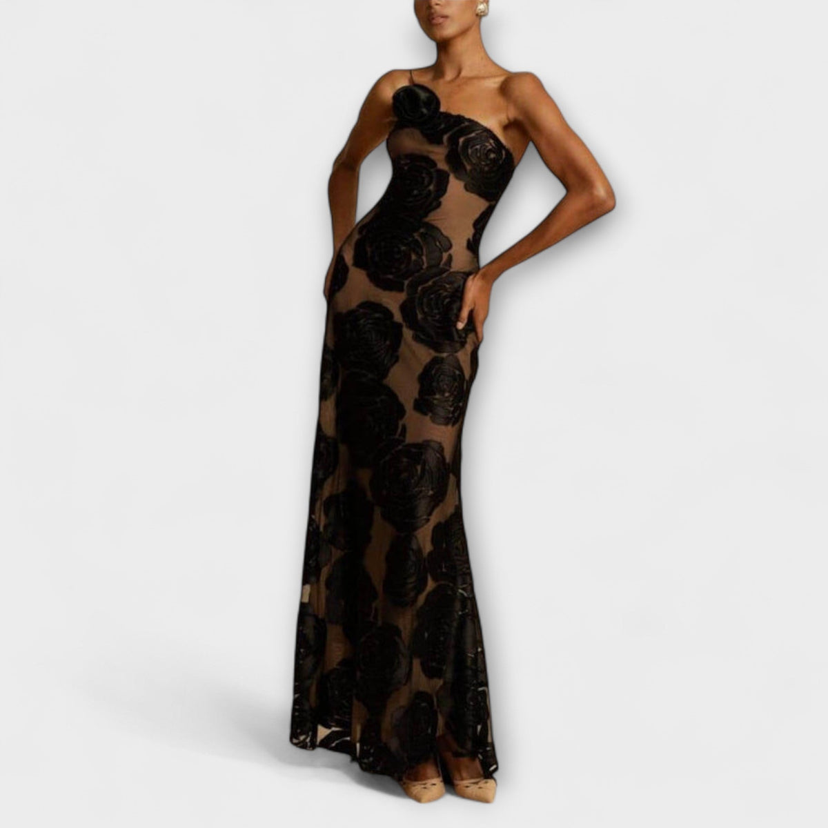 Style200™ | Chic Floral Maxi Dress for Spring Events