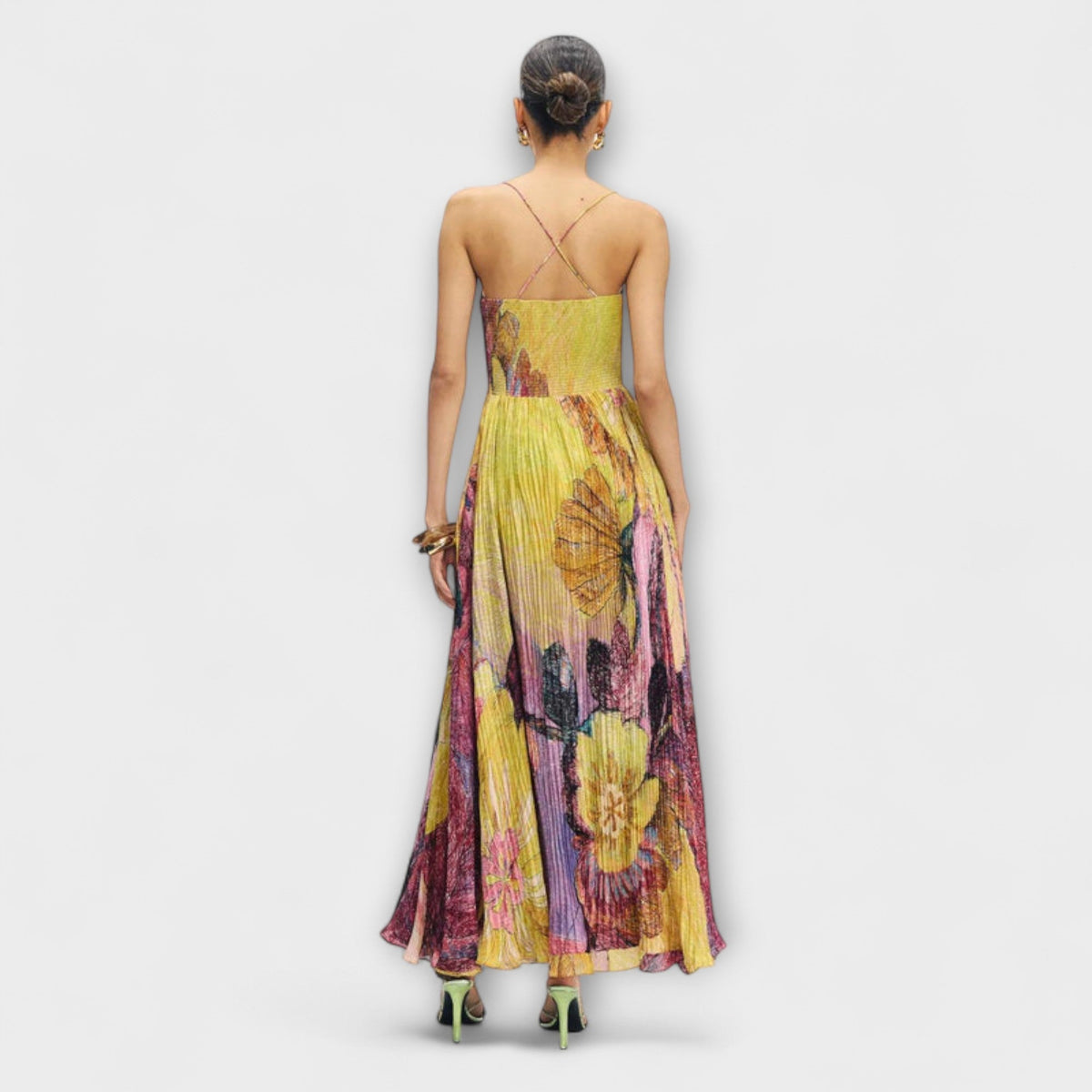 Style200™ | Kiara Ikat Print Maxi Dress for Stylish Occasions
