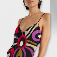 Style200™ | Marble Print Maxi Dress for Stylish Events