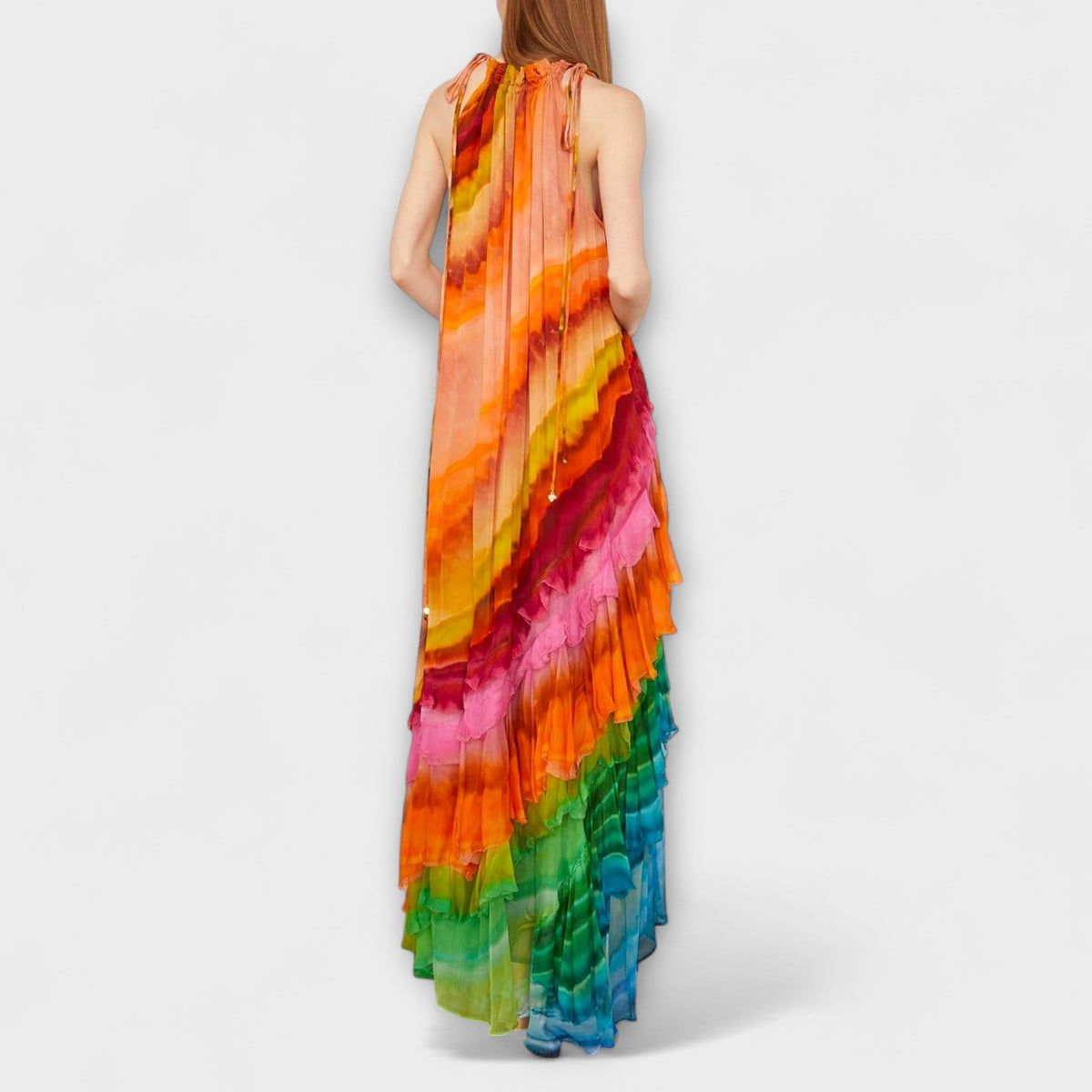 Style200™ | Iris - Flowy Ruffle Evening Gown