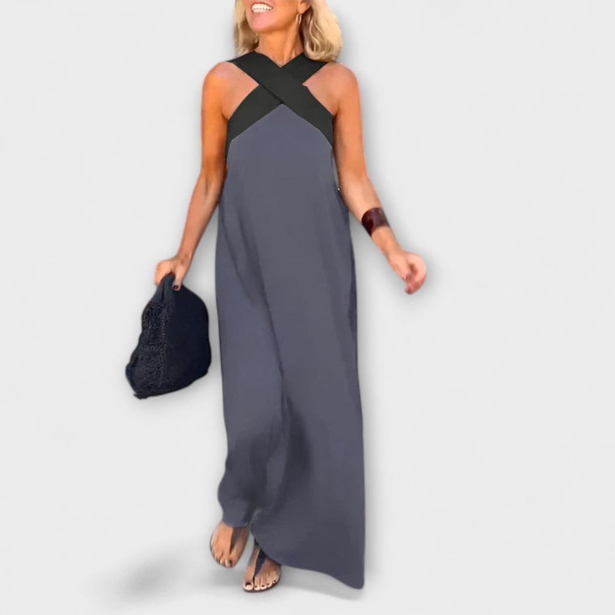Style200™ | Delphine - Chic Crossover Dress for Any Occasion