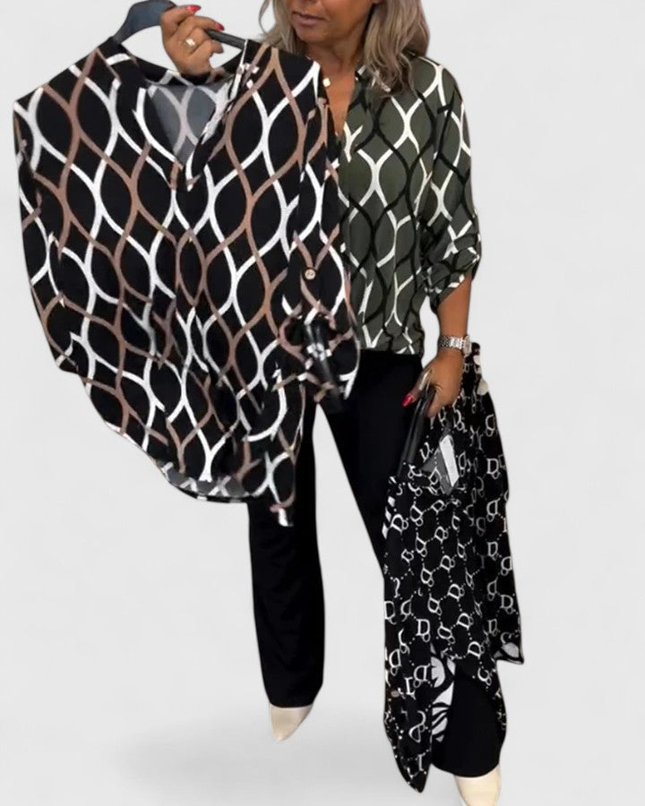 Chic Blouse for Office and Evening Wear