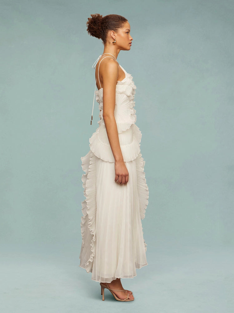 Ursine™ | Abigail - Asymmetric Pleated Dress