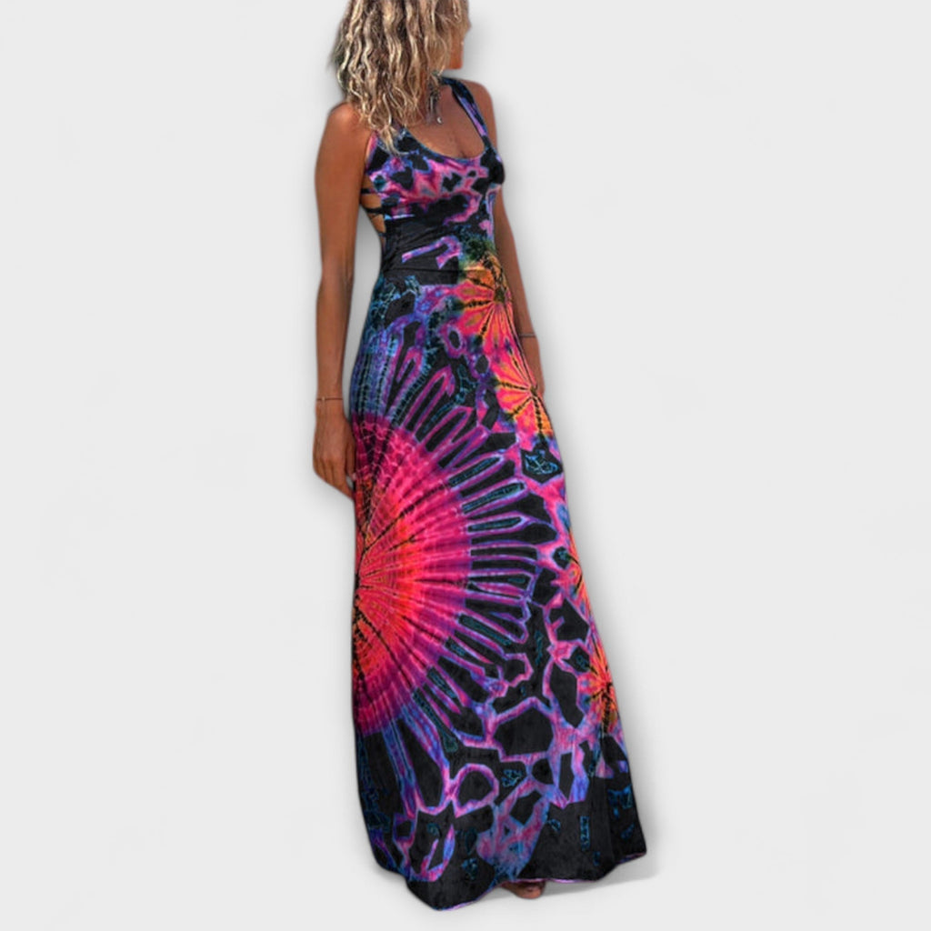 Style200™ | Ronja - La Bamba Tie-Dye Maxi Dress for Any Occasion
