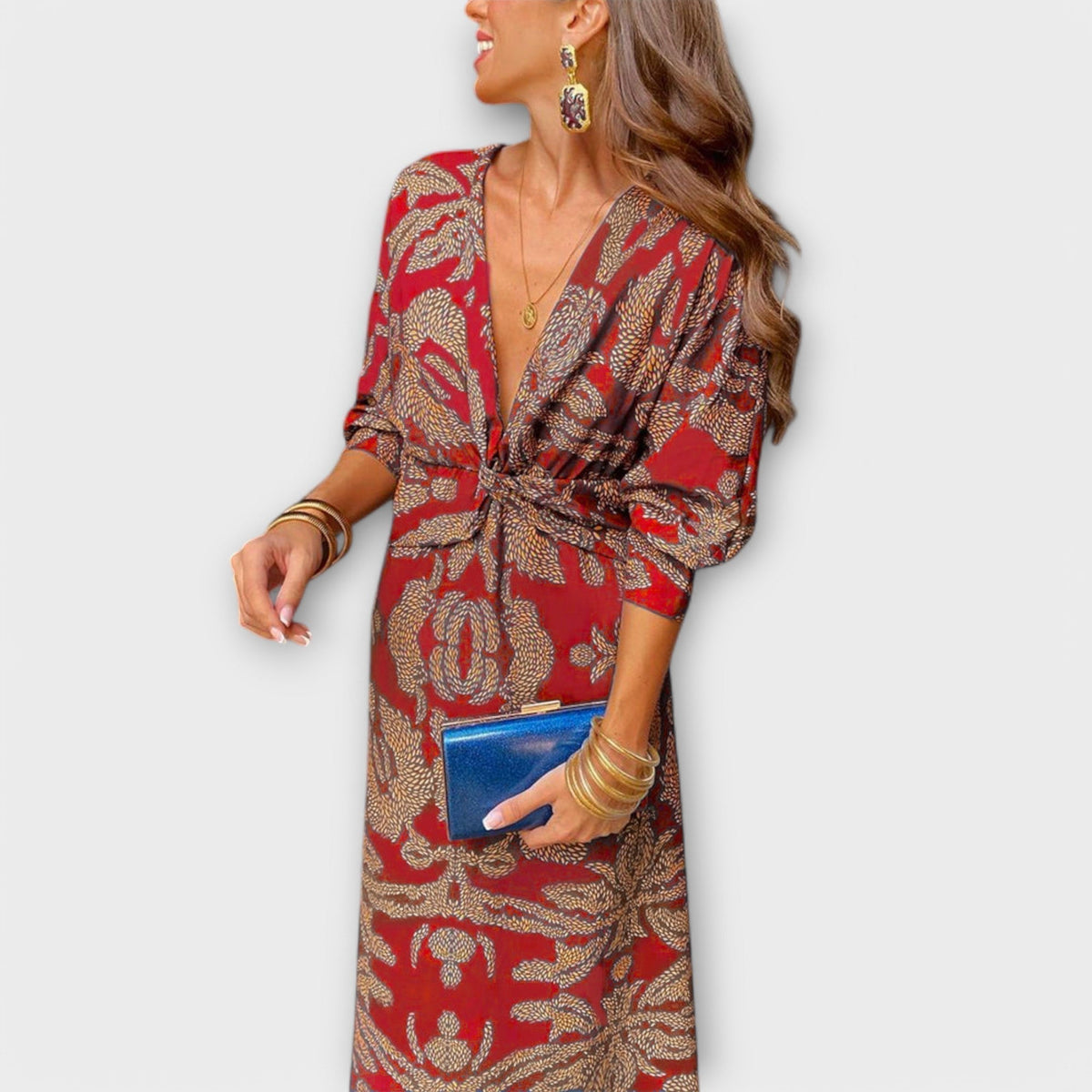 Style200™ | Oriana - Chic Long Sleeve Dress for Any Occasion