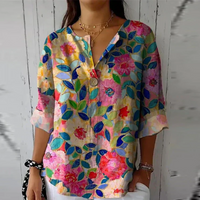 Arlene™ | Chic Floral Print Blouse