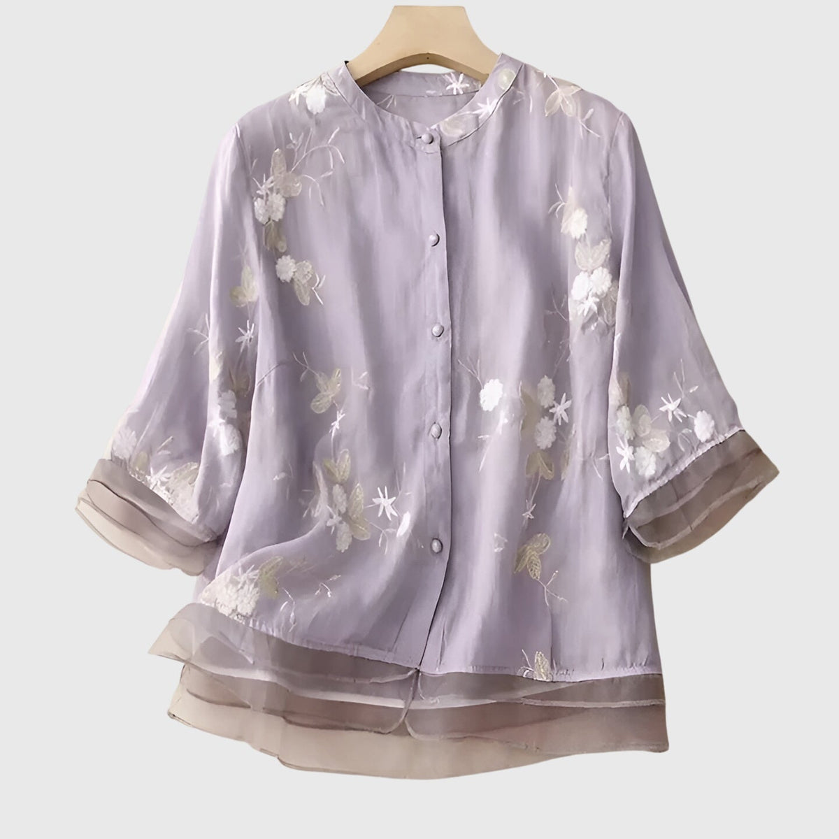Style200™ | Embroidered Floral Blouse for Special Occasions