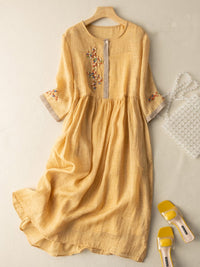 Sydney™ | Women’s Summer Embroidered Ethnic Midi Dress