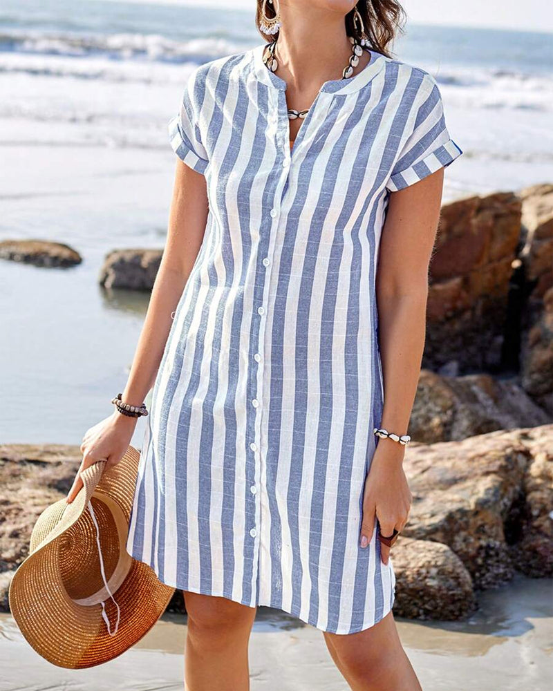Sienna | Short Sleeve Shirt Dress