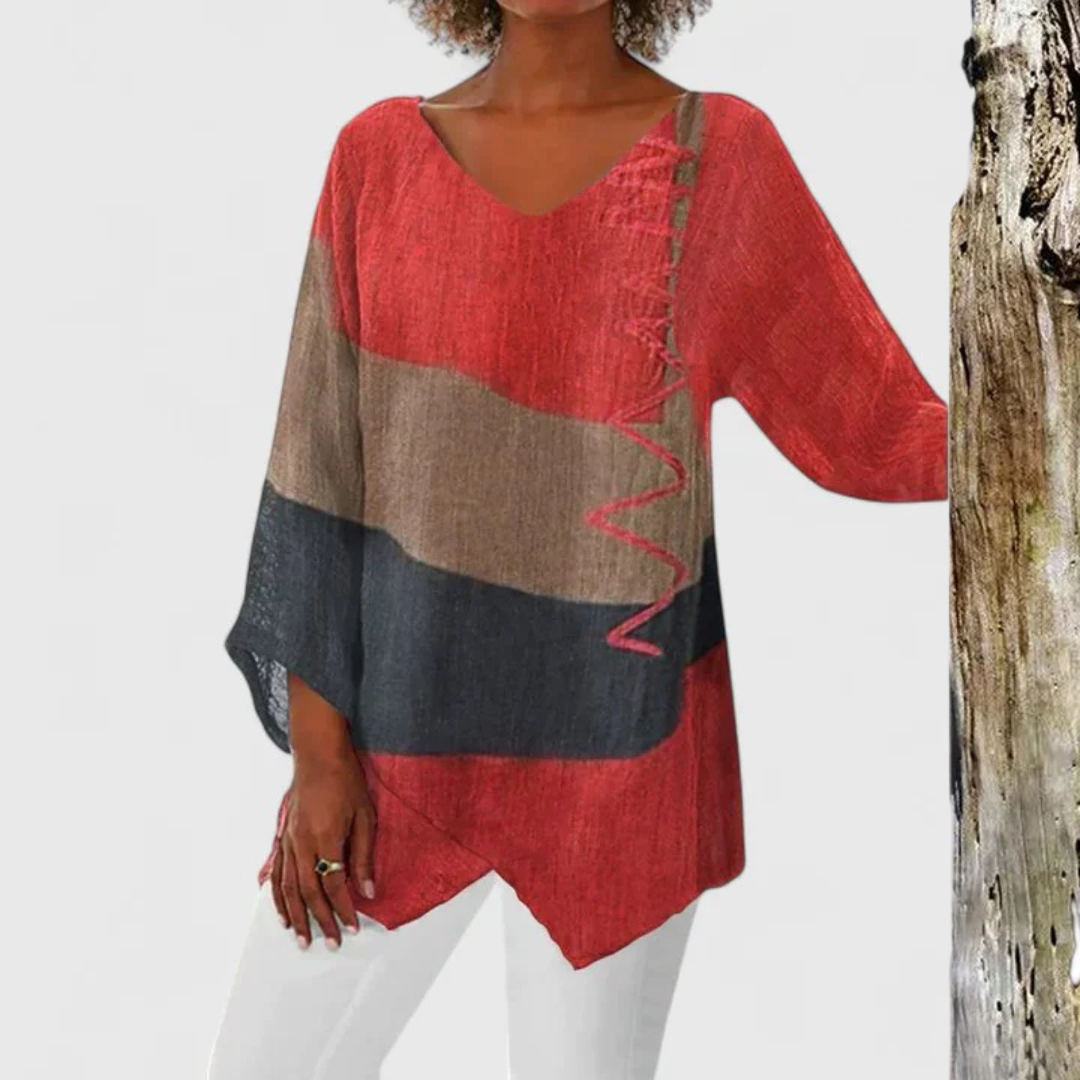 Elysia™ | Stylish V-Neck Tunic for Every Occasion
