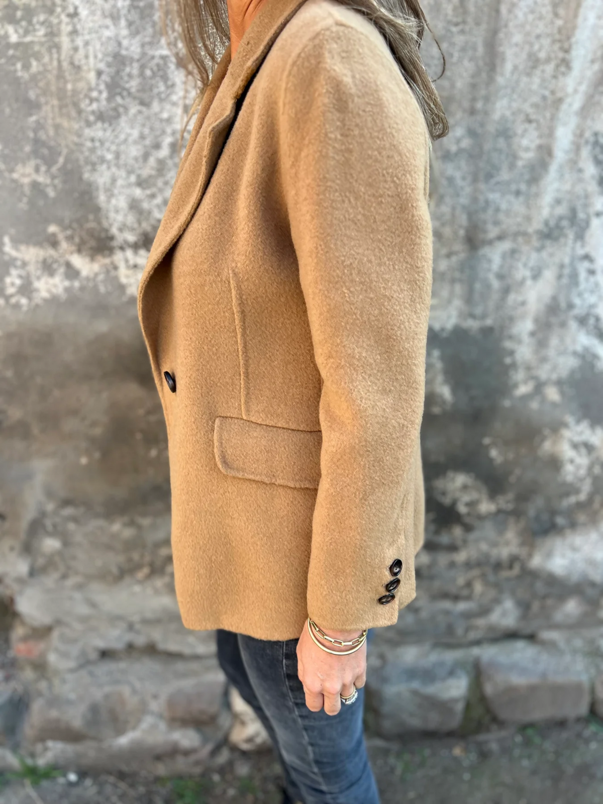Avery | Longline Blazer with Peak Lapel Detail
