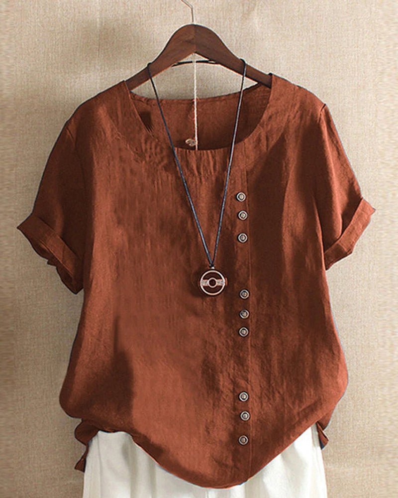 Brielle | Short Sleeve Crew Neck Top