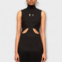 Style200™ | Kristen - Stylish Maxi Dress with Pleats & Cutouts for Any Occasion