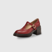Rowena™ | Women's Chunky Block Heel Mary Jane Pumps Round Toe Strap
