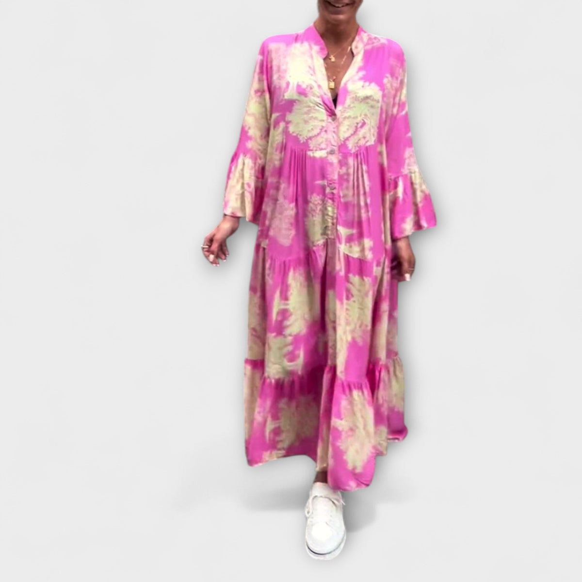 Style200™ | Nerina - Chic Floral Maxi Dress for Special Occasions