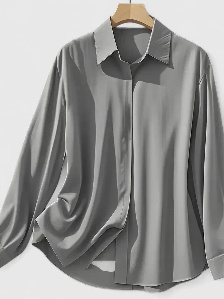 Reese™ | Women's Elegant Button Down Shirt with Concealed Placket