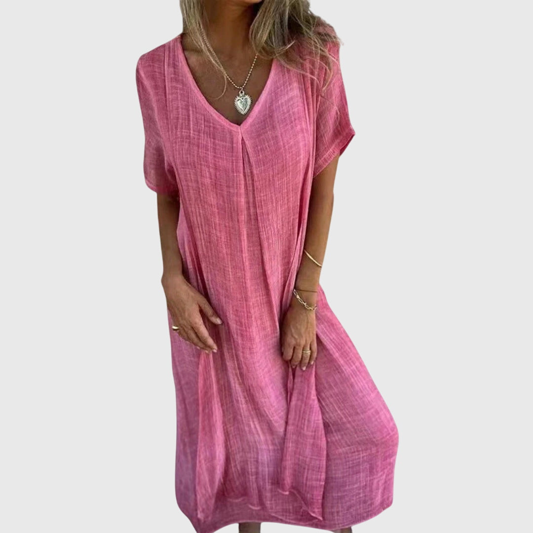 Fiona™ | Fiona™ – Chic V-Neck Dress for Any Occasion